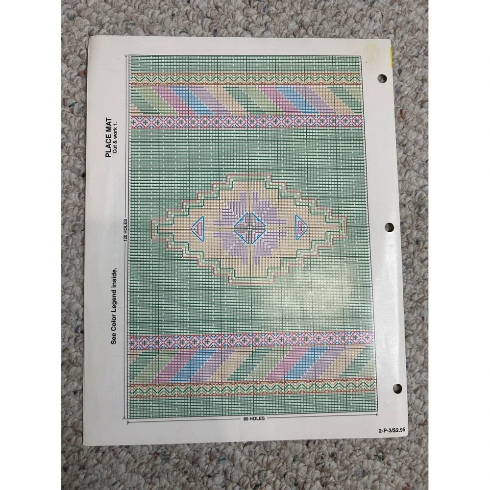 Vintage‎ Plastic Canvas Patterns - Southwest Home Decor Crafts